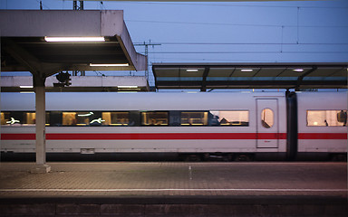 Image showing German train at the station