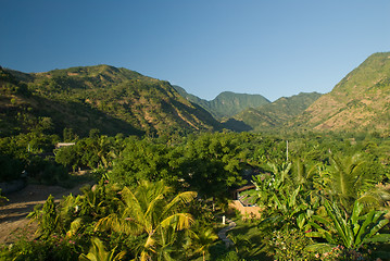 Image showing Bali path and landscape