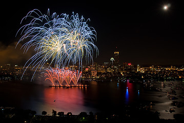 Image showing 4th of July Fireworks in Boston