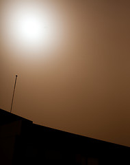 Image showing Red dust storm