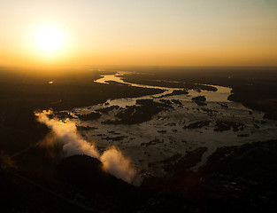 Image showing Victoria Falls Aerial