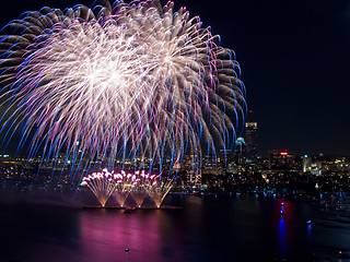 Image showing 4th of July Fireworks in Boston