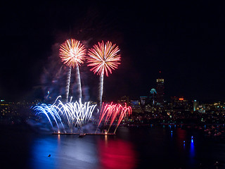 Image showing 4th of July Fireworks in Boston