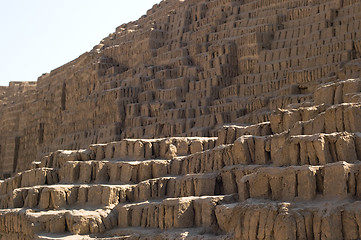 Image showing Steps of the pyramid at Huaca Pucllana, Peru