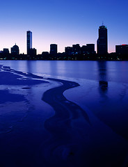 Image showing Boston Back Bay at dawn