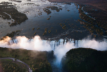 Image showing Victoria Falls Aerial