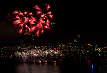 Image showing 4th of July Fireworks in Boston