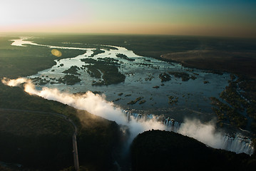 Image showing Victoria Falls Aerial