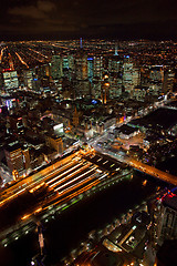 Image showing Flinders Street Station Aerial