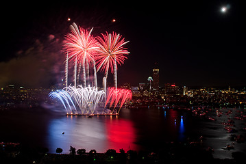 Image showing 4th of July Fireworks in Boston