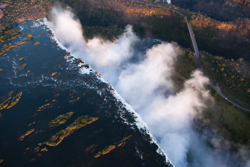 Image showing Victoria Falls Aerial