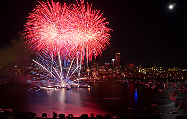 Image showing 4th of July Fireworks in Boston