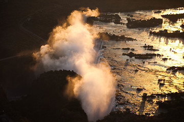 Image showing Victoria Falls Aerial