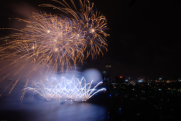 Image showing 4th of July Fireworks in Boston Massachusetts
