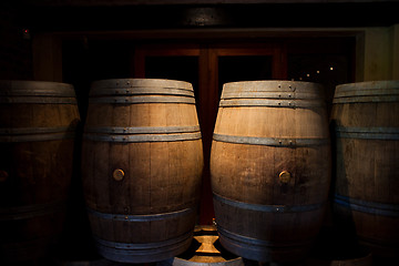 Image showing Franschhoek wine barrels