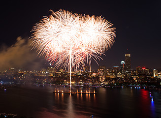 Image showing 4th of July Fireworks in Boston
