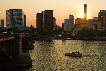 Image showing Tour boat on the Charles