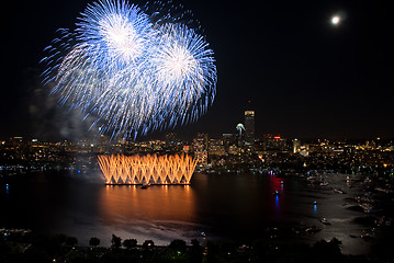 Image showing 4th of July Fireworks in Boston