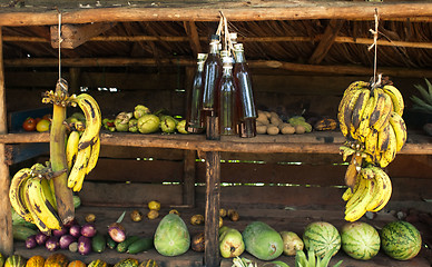 Image showing Roadside fruit stand