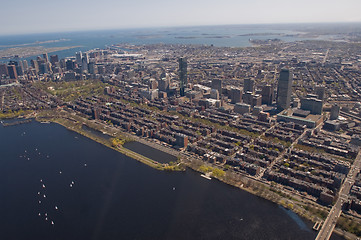 Image showing Boston Back Bay aerial