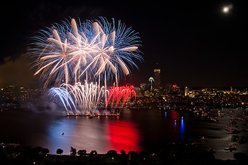 Image showing 4th of July Fireworks in Boston