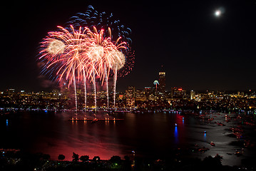 Image showing 4th of July Fireworks in Boston