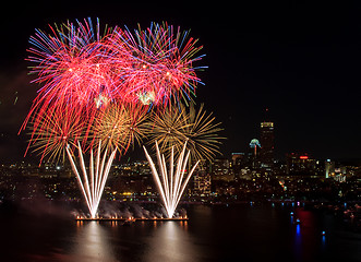 Image showing 4th of July Fireworks in Boston