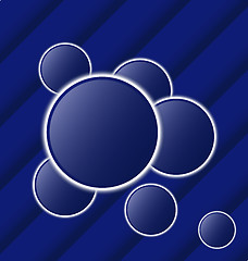 Image showing Set abstract balls as speech bubbles