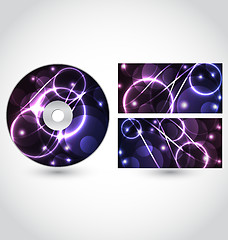 Image showing Cd disk packing design template