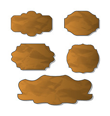 Image showing Collection of various crumpled pieces of paper