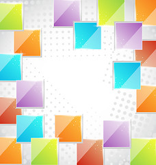 Image showing Abstract creative background with squares