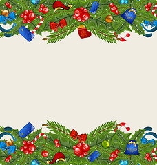 Image showing Christmas elegance background with holiday decoration