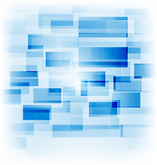 Image showing Abstract creative background with transparent squares