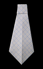 Image showing Tie folded origami style