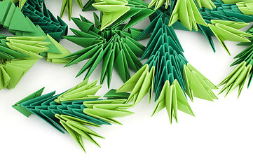 Image showing Paper made pine needles 