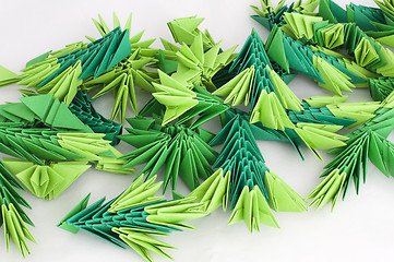 Image showing Paper made pine needles 