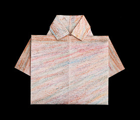 Image showing Shirt folded origami style