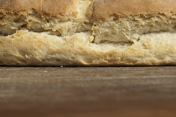 Image showing Bread background closeup