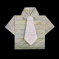 Image showing Shirt folded origami style