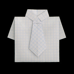 Image showing Shirt folded origami style