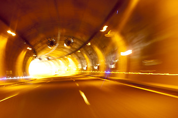 Image showing Abstract tunnel background