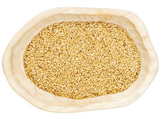 Image showing golden flax seeds