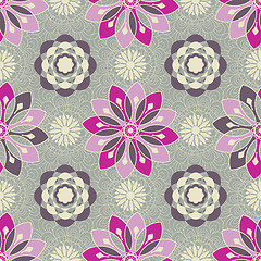 Image showing Seamless floral pattern