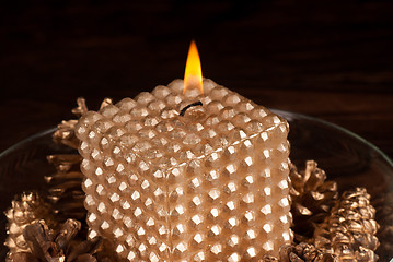 Image showing Christmas candle