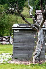 Image showing toilet on the czech farm (WC)