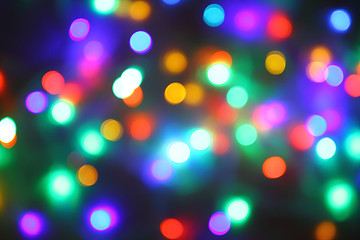 Image showing christmas background from the color lights