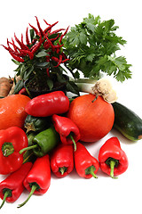 Image showing fresh vegetable background