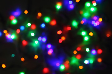 Image showing christmas background from the color lights