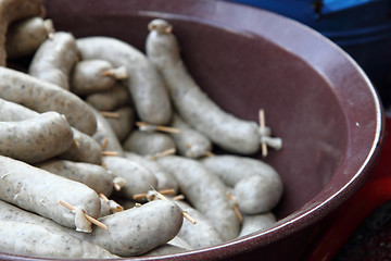 Image showing white pudding (traditional czech food)  