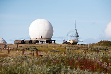 Image showing big scientific aerials